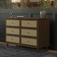 Namesake Marin with Cane 6-Drawer Dresser