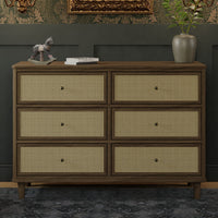 Namesake Marin with Cane 6-Drawer Dresser