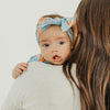 Copper Pearl Knit Headband Bow | Clementine