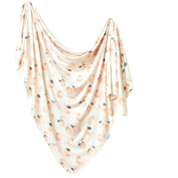 Copper Pearl Knit Swaddle Blanket | Caroline