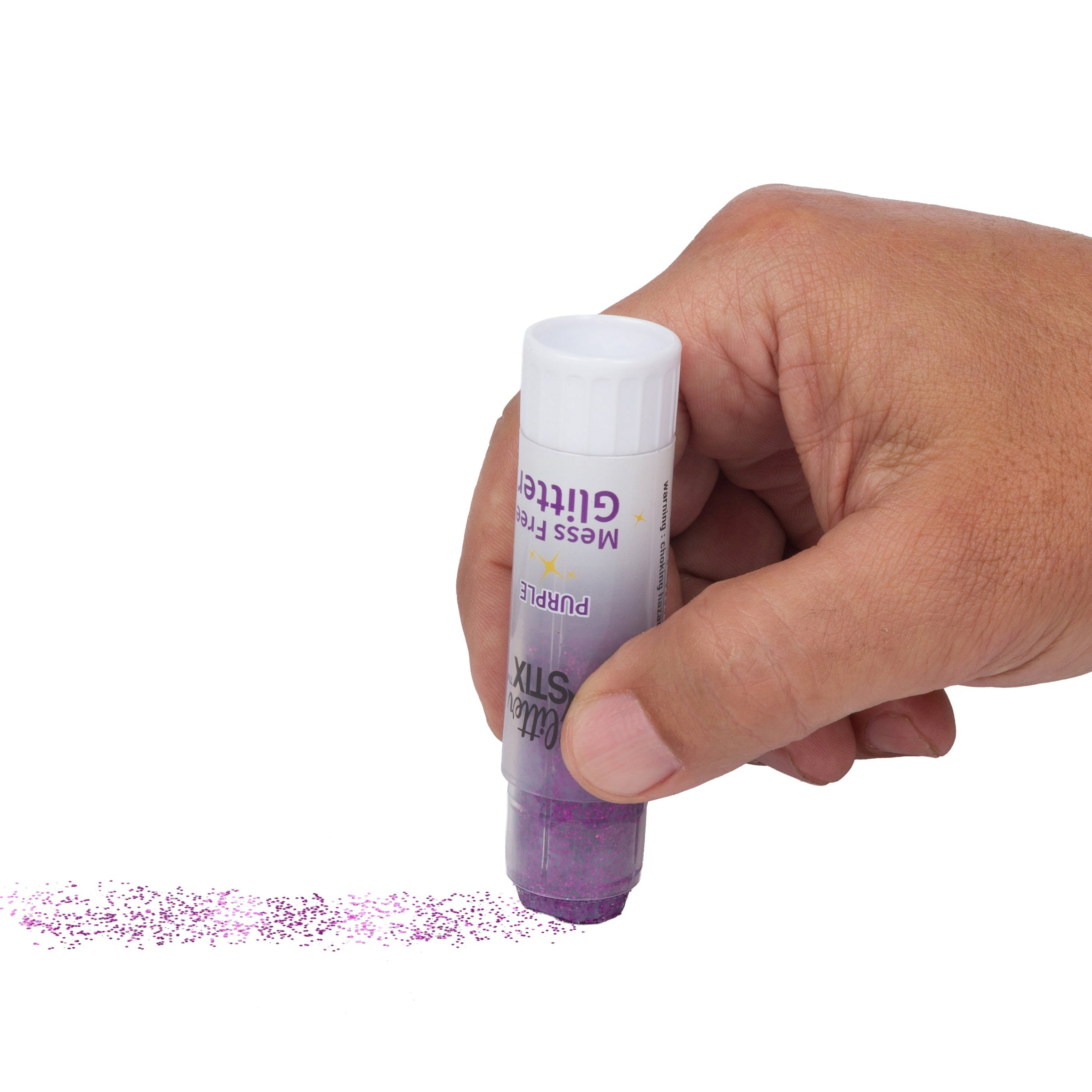 The Pencil Grip Glitter Stix, Mess Free Glitter, Set of 12 Colors