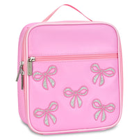 Iscream Pink Glitter Bows Lunch Tote
