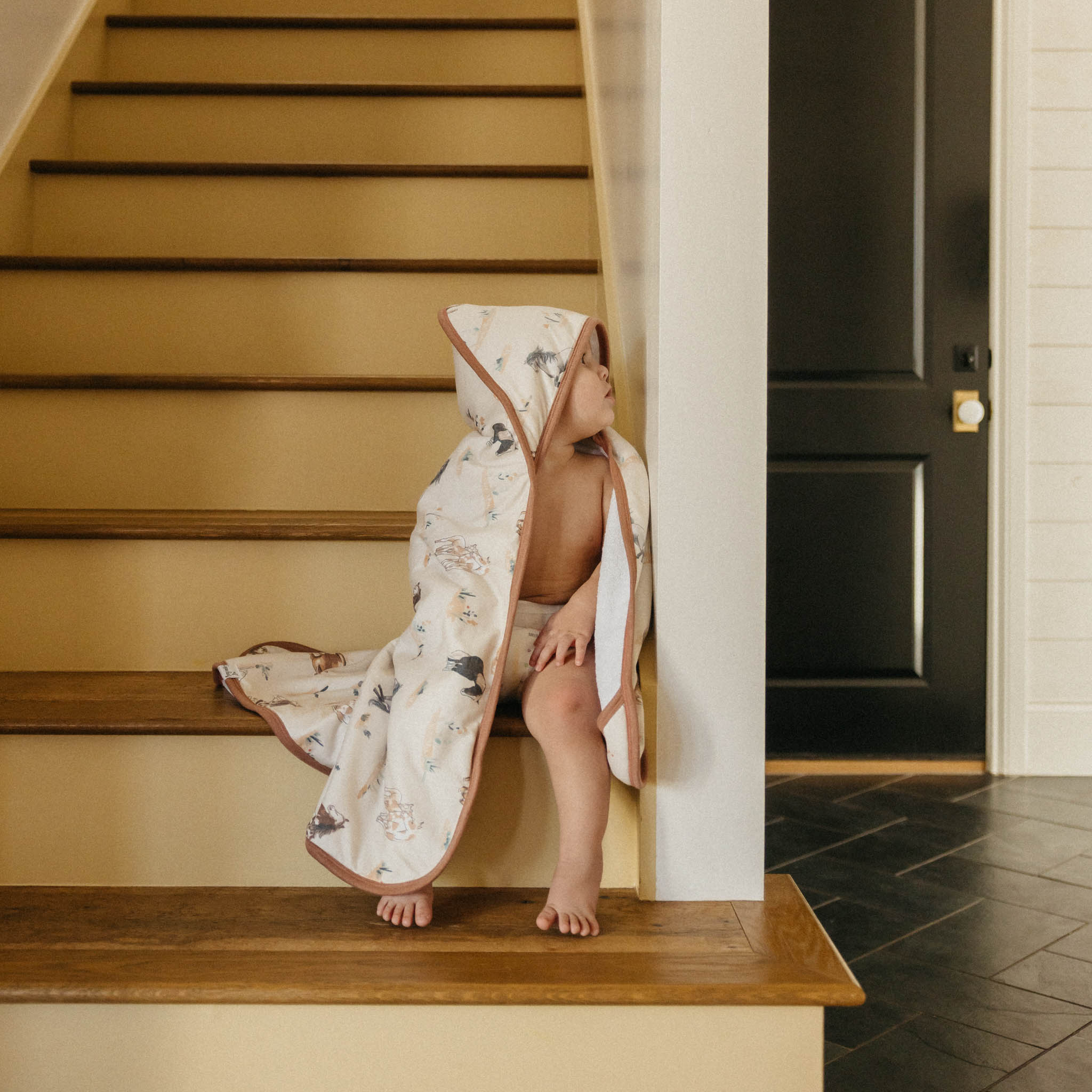 Copper Pearl Premium Baby Knit Hooded Towel | Montana