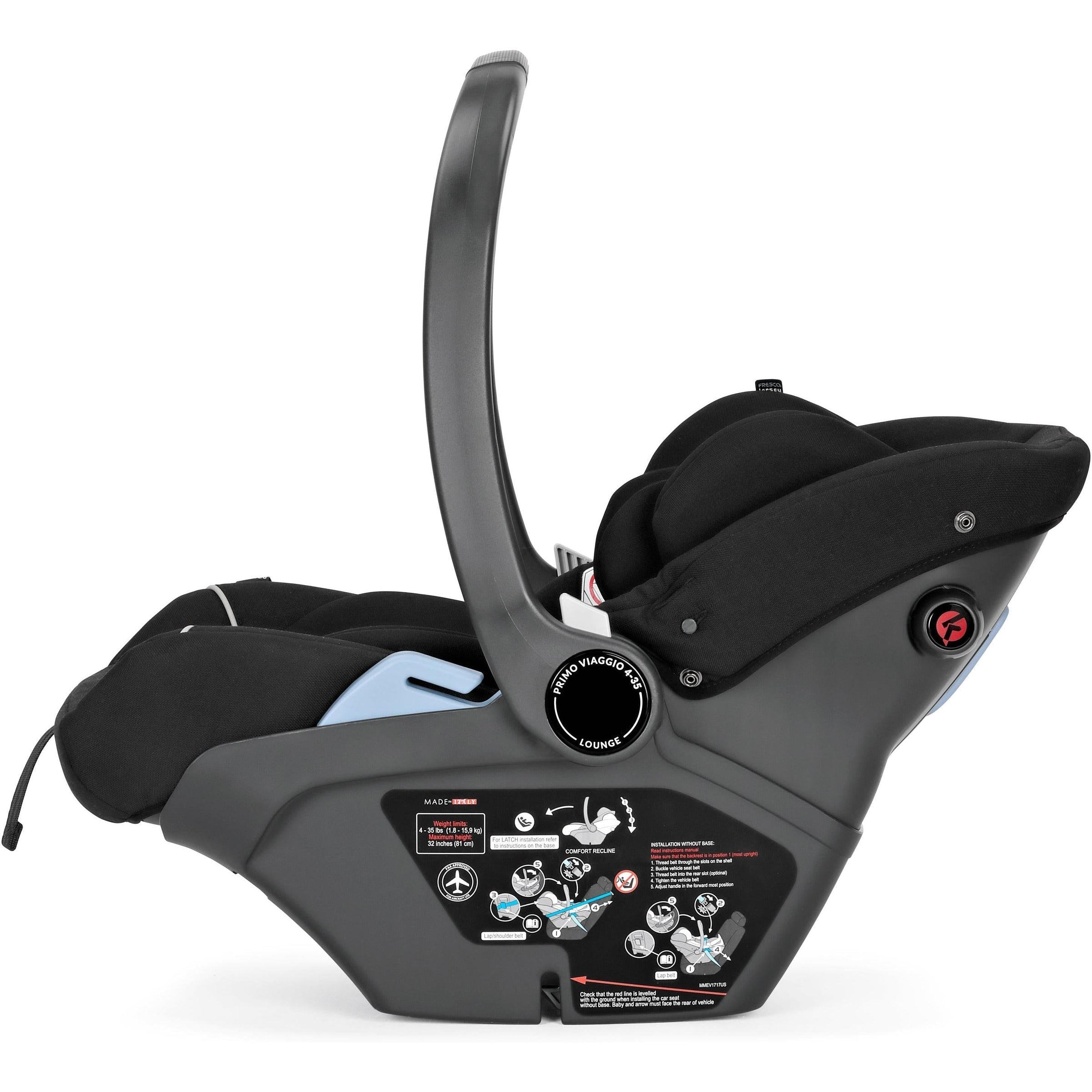 Peg Perego Primo Viaggio Lounge Infant Car Seat + Load Leg Base
