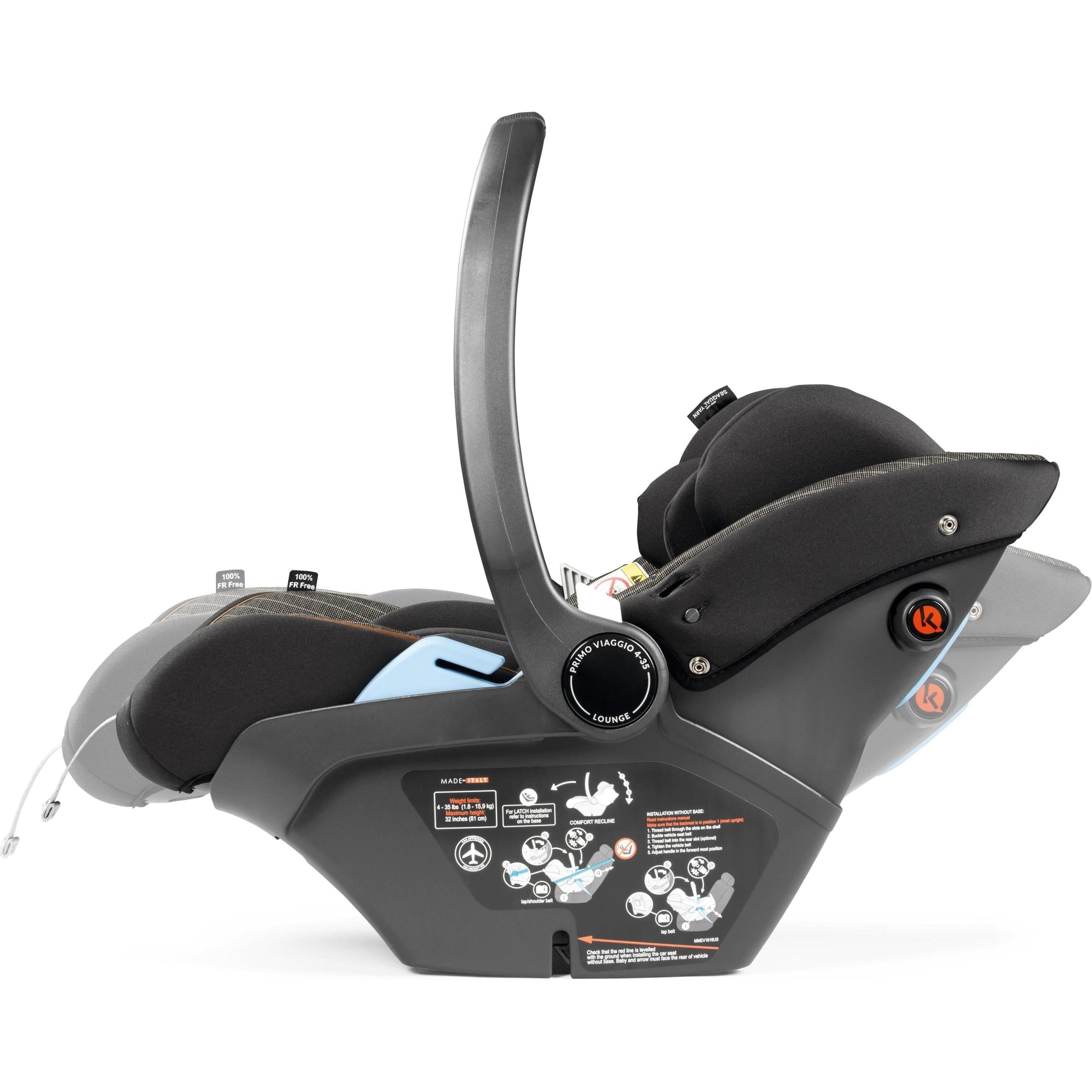 Peg Perego Primo Viaggio Lounge Infant Car Seat + Load Leg Base
