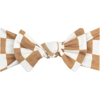 Copper Pearl Knit Headband Bow | Rad