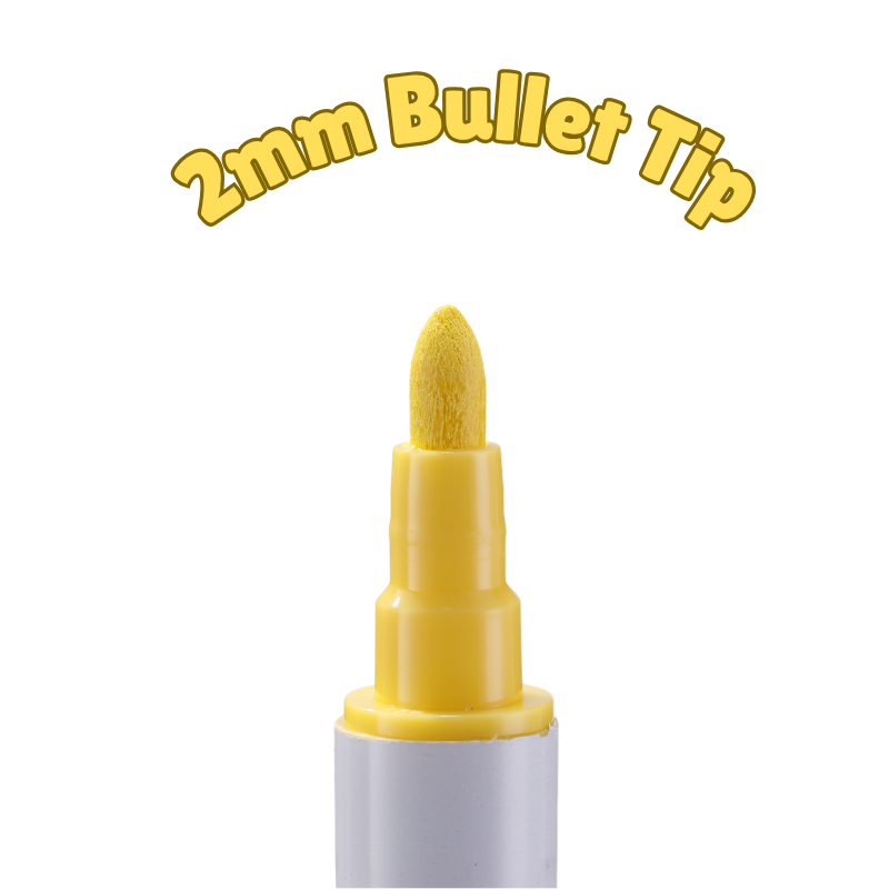 The Pencil Grip Magic Stix, Double-Ended Washable Acrylic Markers– Dual Tip (Bullet + Fine), 24 Pack