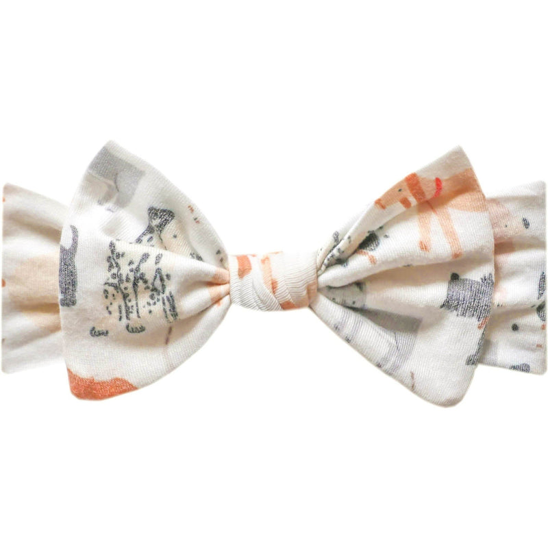 Copper Pearl Knit Headband Bow | Rufus