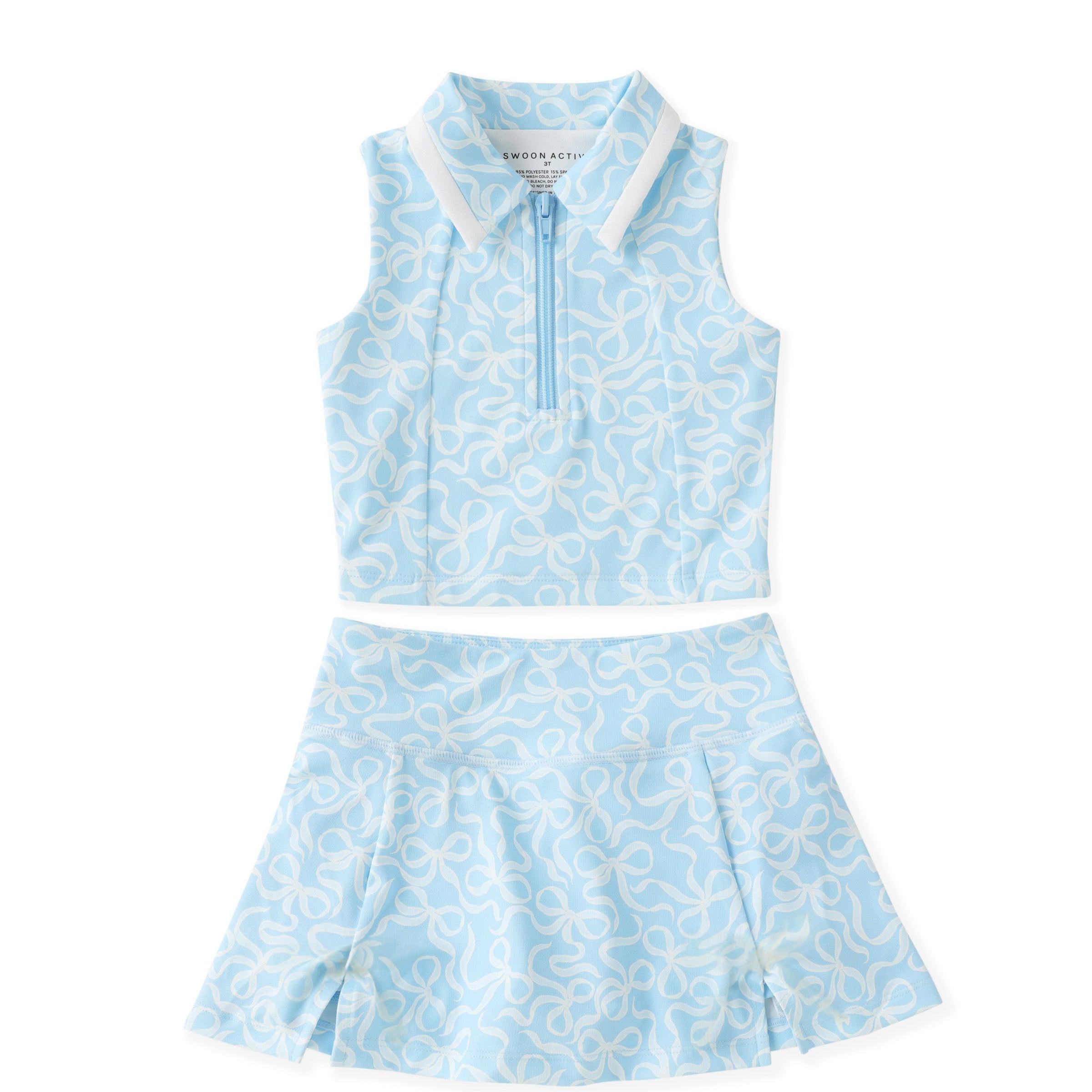 Swoon Baby Clothing Blue Sky Bow Proper Set