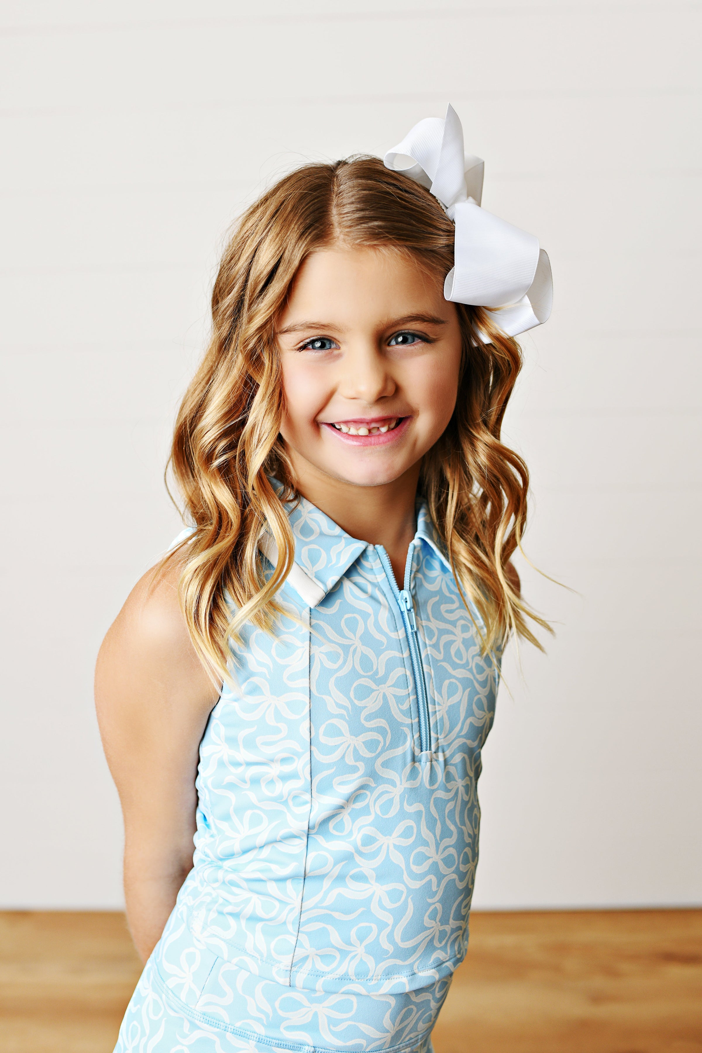 Swoon Baby Clothing Blue Sky Bow Proper Set