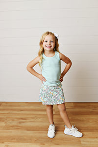 Swoon Baby Clothing Aqua Bloom Tennis Skirt
