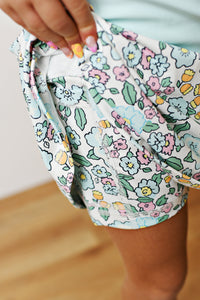 Swoon Baby Clothing Aqua Bloom Tennis Skirt