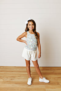 Swoon Baby Clothing Aqua Bloom Tank