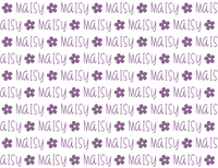 Sugar + Maple Plush Minky Fleece Personalized Blanket | Flower Icon Repeating Name