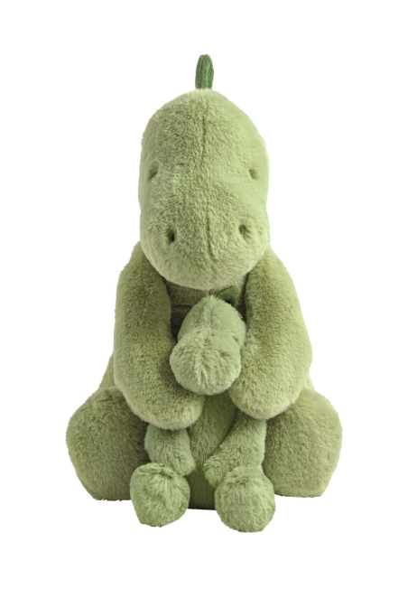 Mud Pie Dino Mama & Baby Plush Set