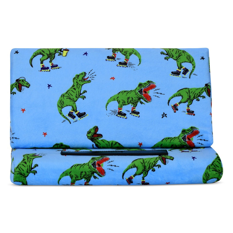 Iscream Skating Dinosaurs Tablet PIllow