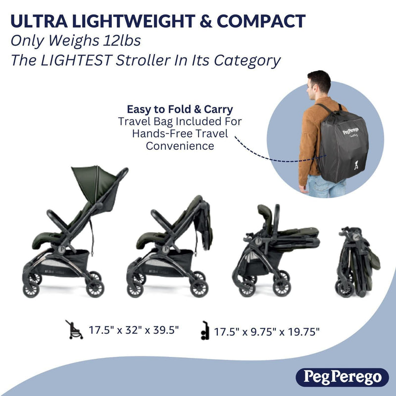 Peg Perego Volo Stroller + Travel Bag