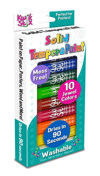 The Pencil Grip Kwik Stix Paint Sticks, Set of 10 Jewel Tones