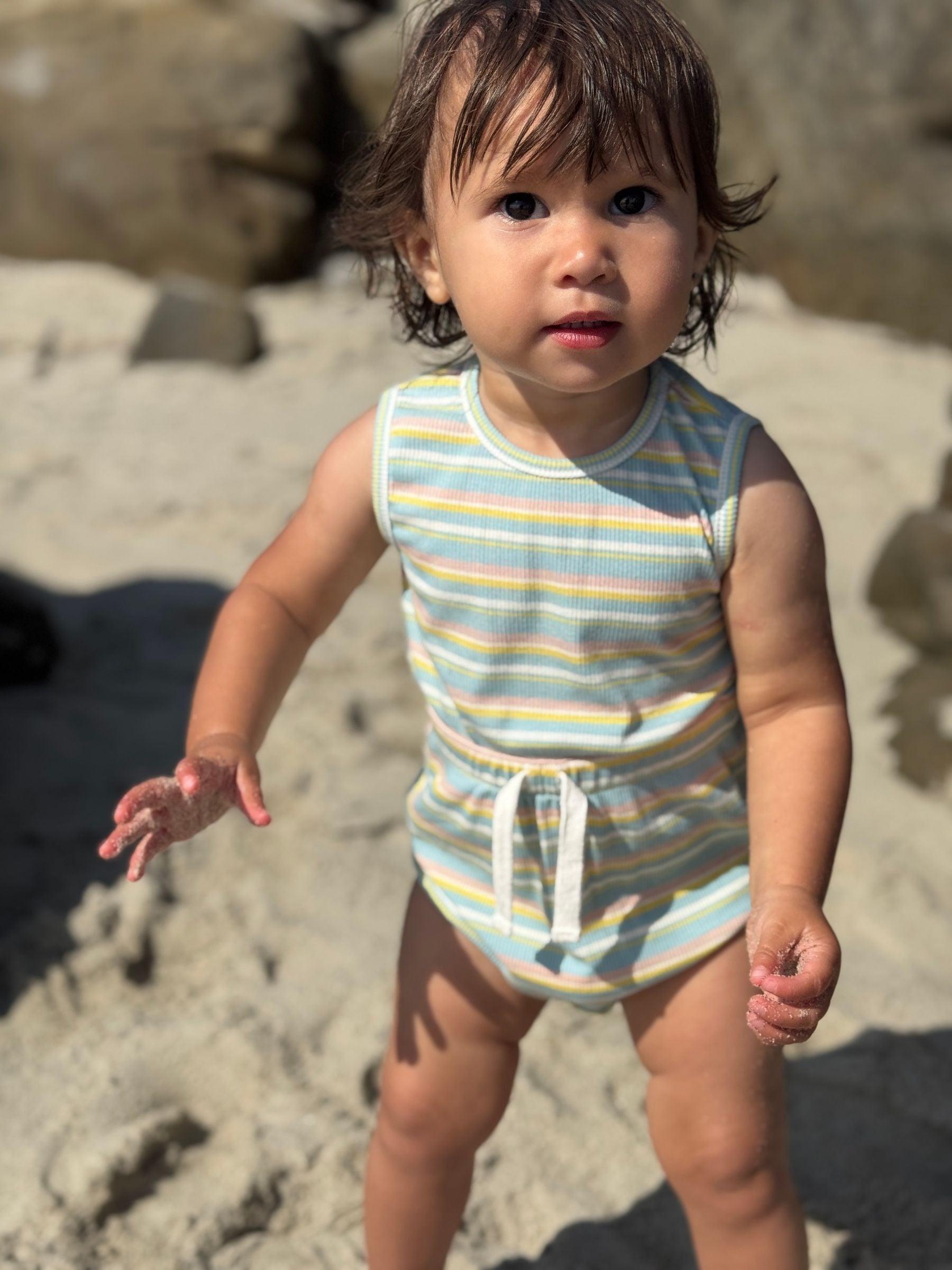 Vignette Maisie Bubble | Blue Multi Stripe