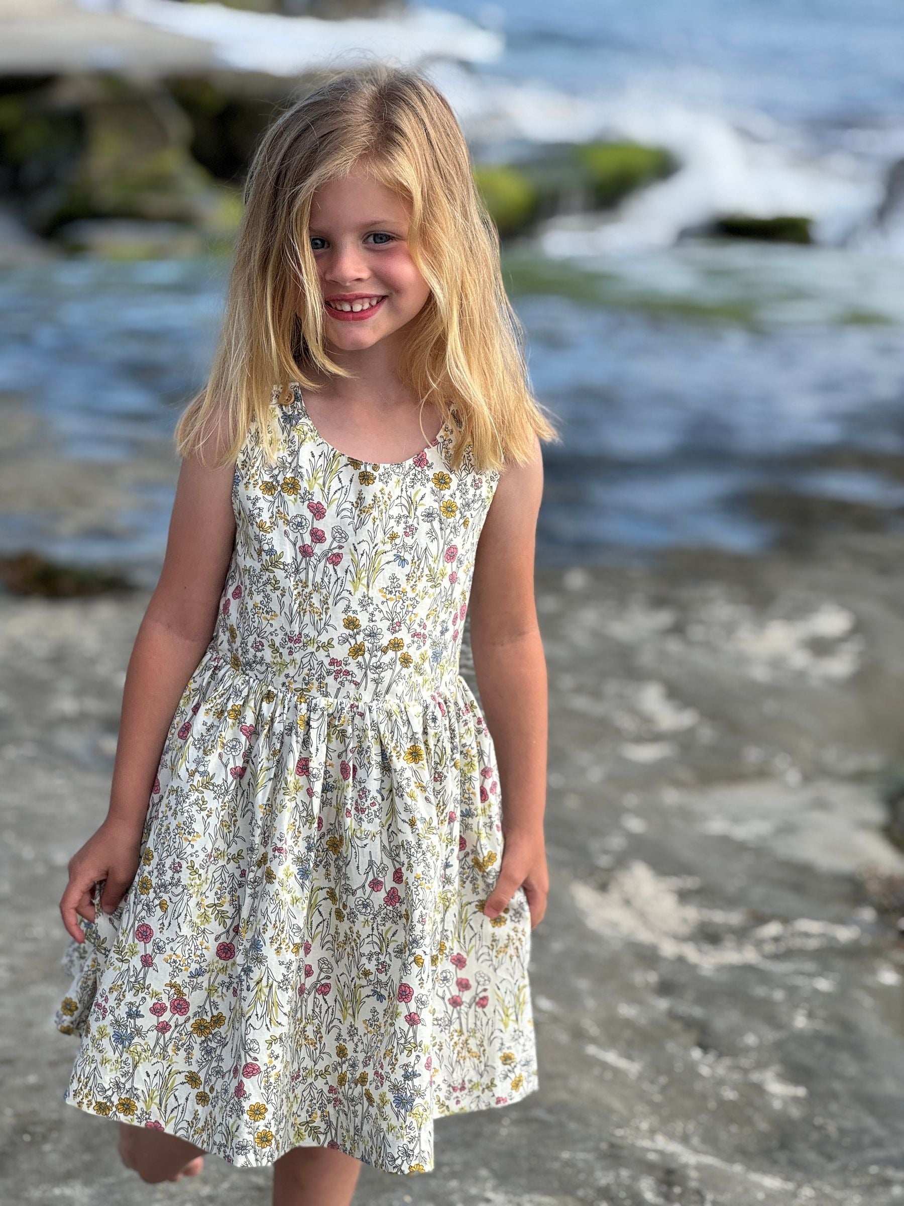 Vignette Tilly Dress | Yellow Meadow Floral