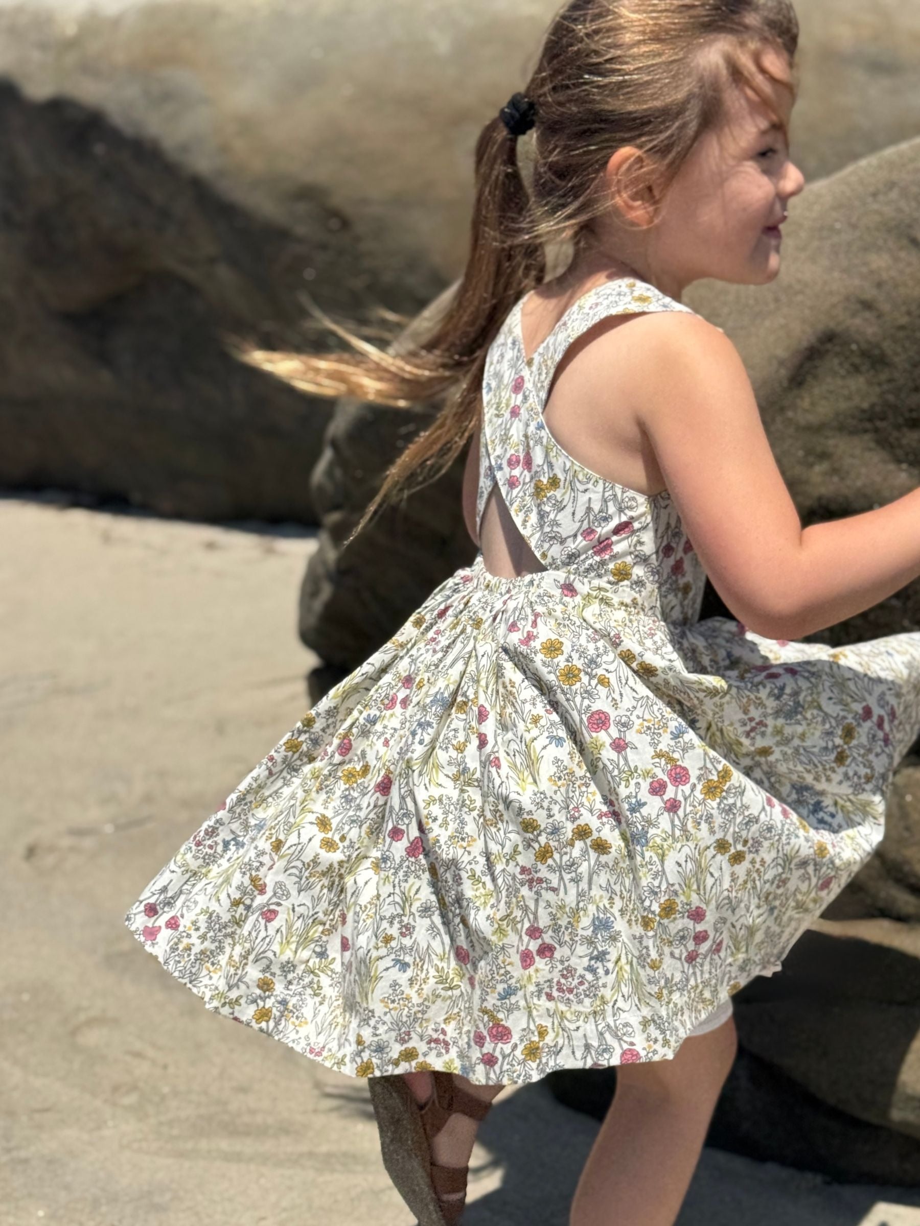 Vignette Tilly Dress | Yellow Meadow Floral