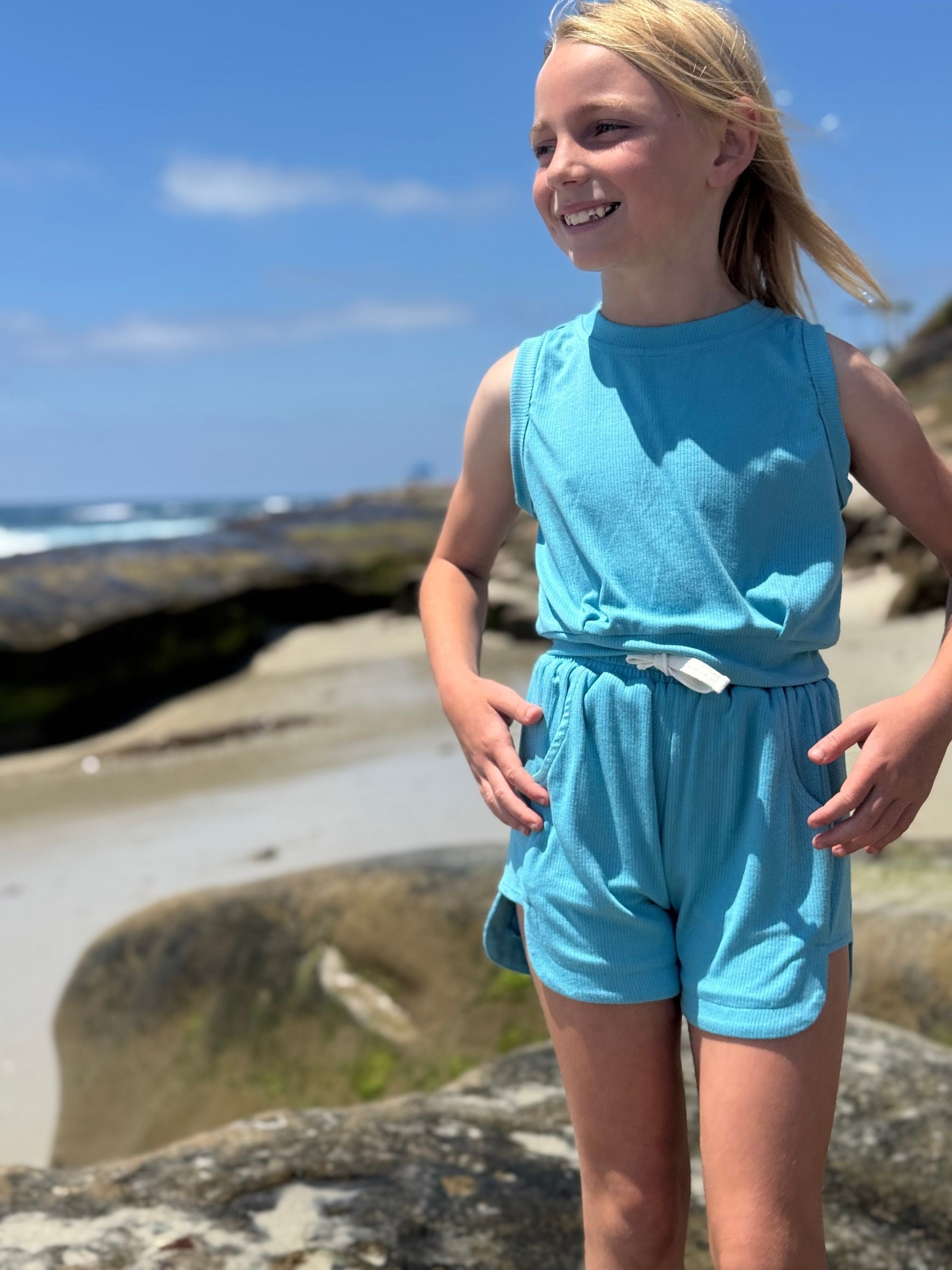 Vignette Danny Top | Teal Rib