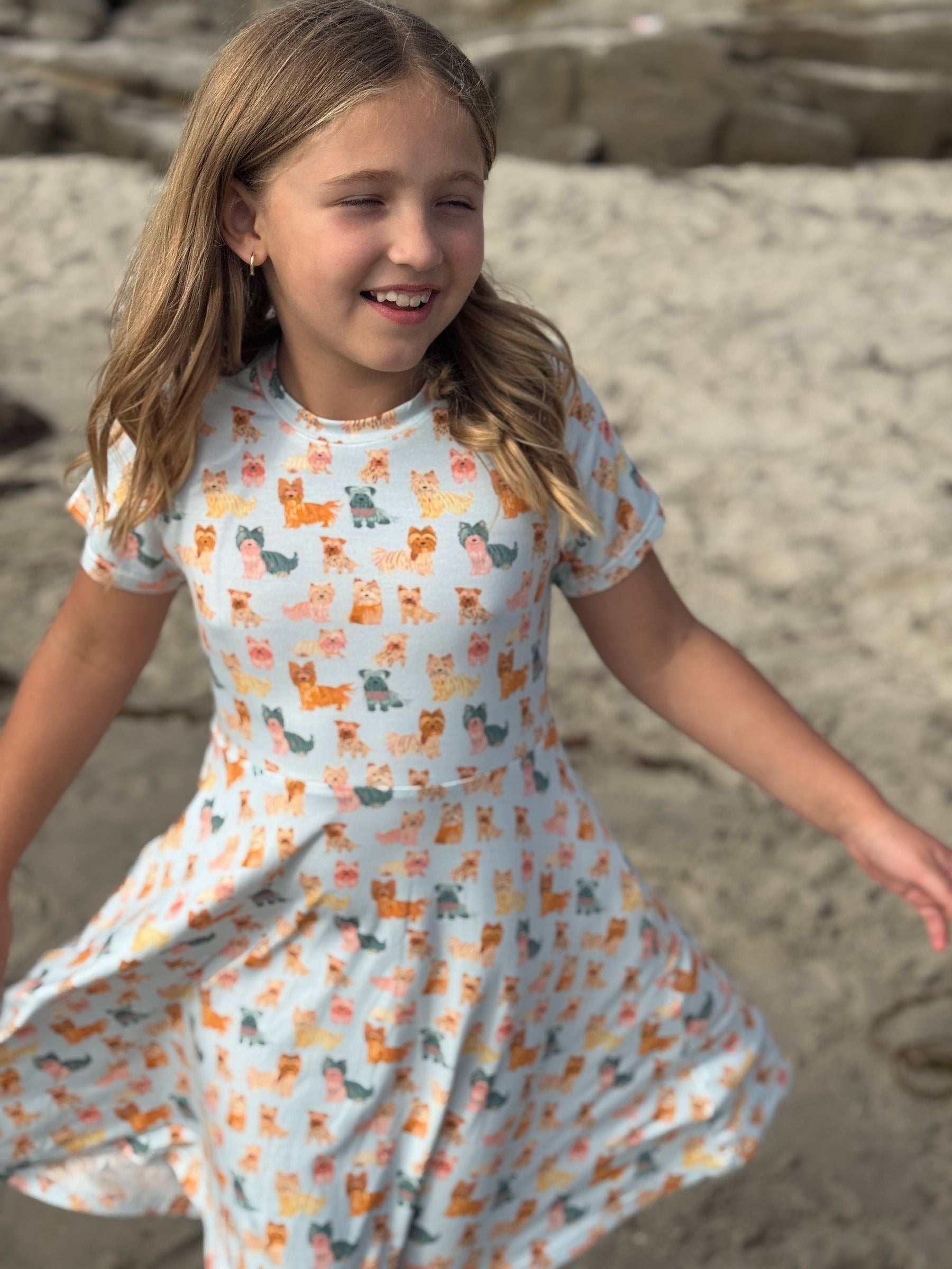 Vignette Twirl Dress | Puppies