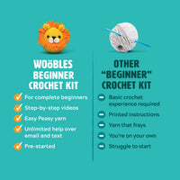 The Woobles Sebastian the Lion Crochet Kit