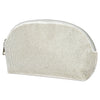 Iscream White Crystal Oval Cosmetic Bag