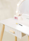 Coco Village Wooden Play Vanity with Lighted Mirror & stool