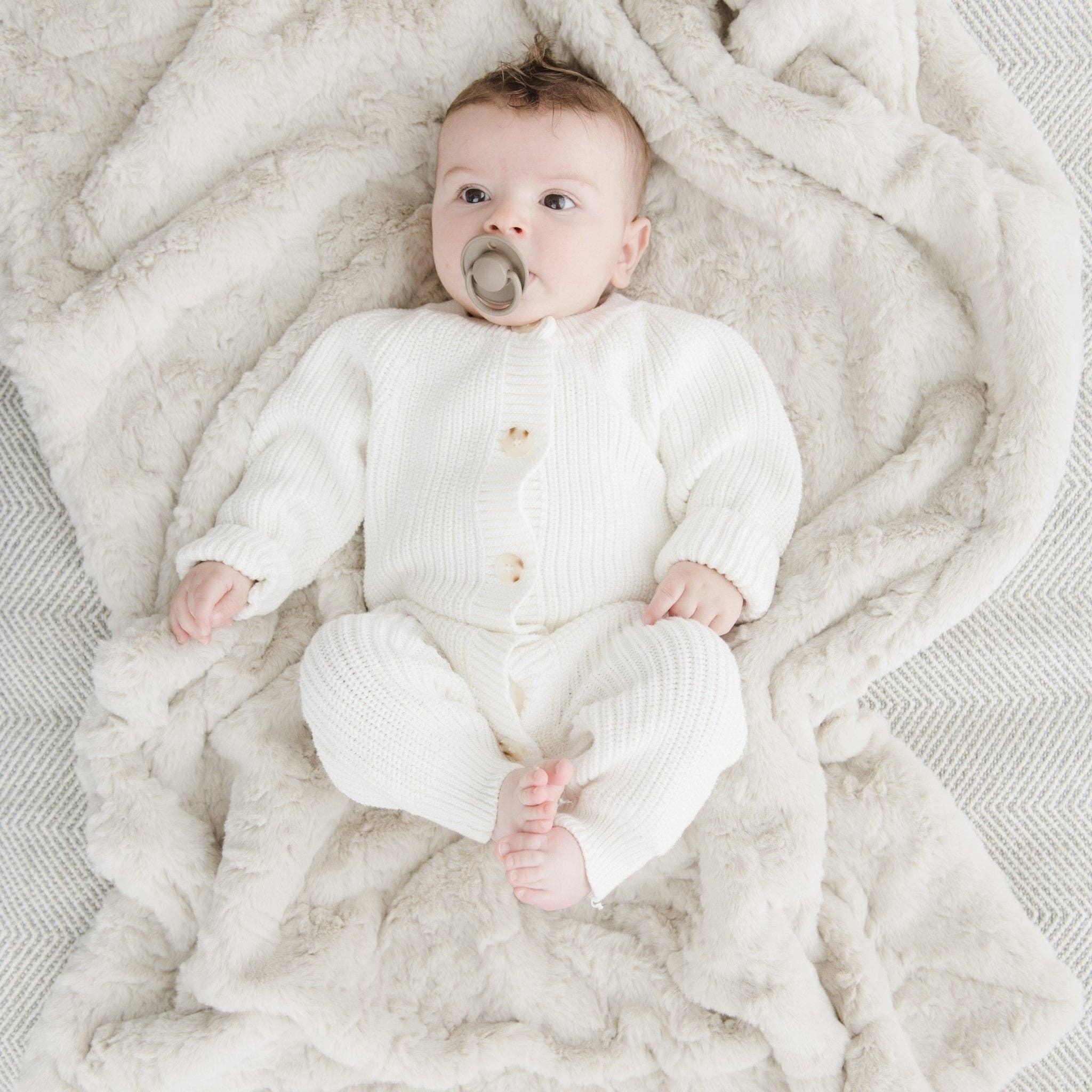 Saranoni Dream Receiving Blankets | Heather Blue