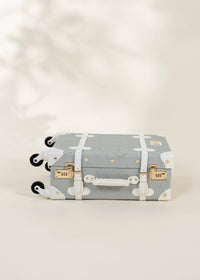 Coco Village Vegan Leather Carry-On Suitcase | Ocean