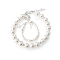 Cherished Moments - Mom and Me 2-Piece Bracelet Set Key To Heart Baby Bracelet