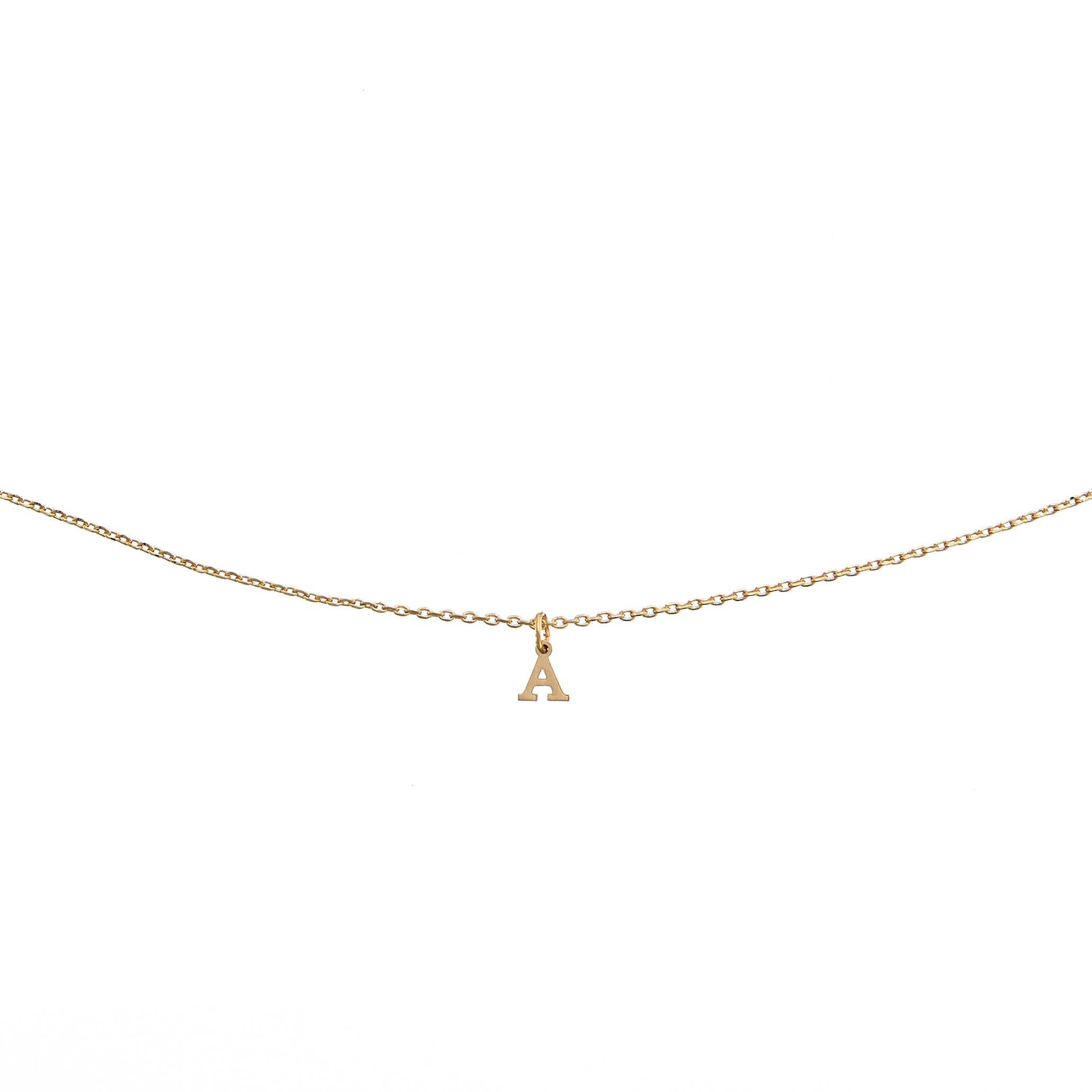 Brenda Grands Waterproof Jewelry - Waterproof Dainty Gold Initial Necklace