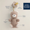 Itzy Ritzy Bitzy Pal Natural Rubber Pacifier & Plush