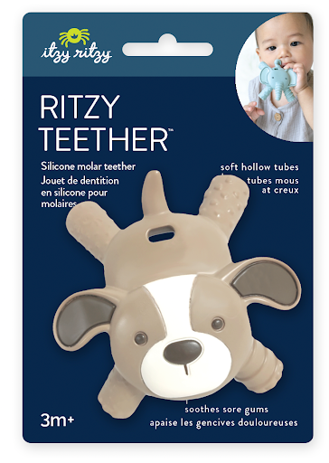 Itzy Ritzy Ritzy Teether™ Baby Molar Teether: Puppy