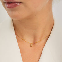 Brenda Grands Waterproof Jewelry - Waterproof Dainty Gold Initial Necklace