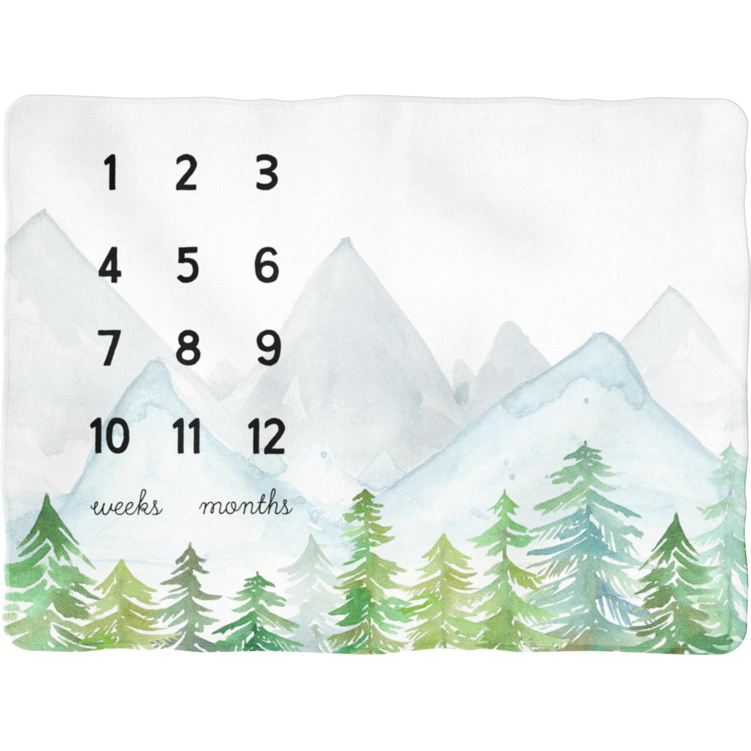 Sugar + Maple Backdrop Blanket | Forest Milestone