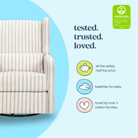 DaVinci Arlo Recliner and Swivel Glider | Water Repellent Fabric