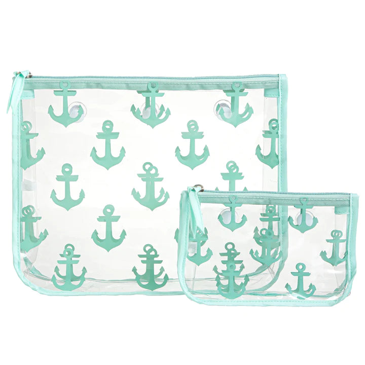 Bogg Bags Insert Turquoise Anchor