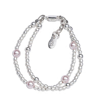 Cherished Moments - Lola - Sterling Silver Double Strand Baby & Childs Bracelet