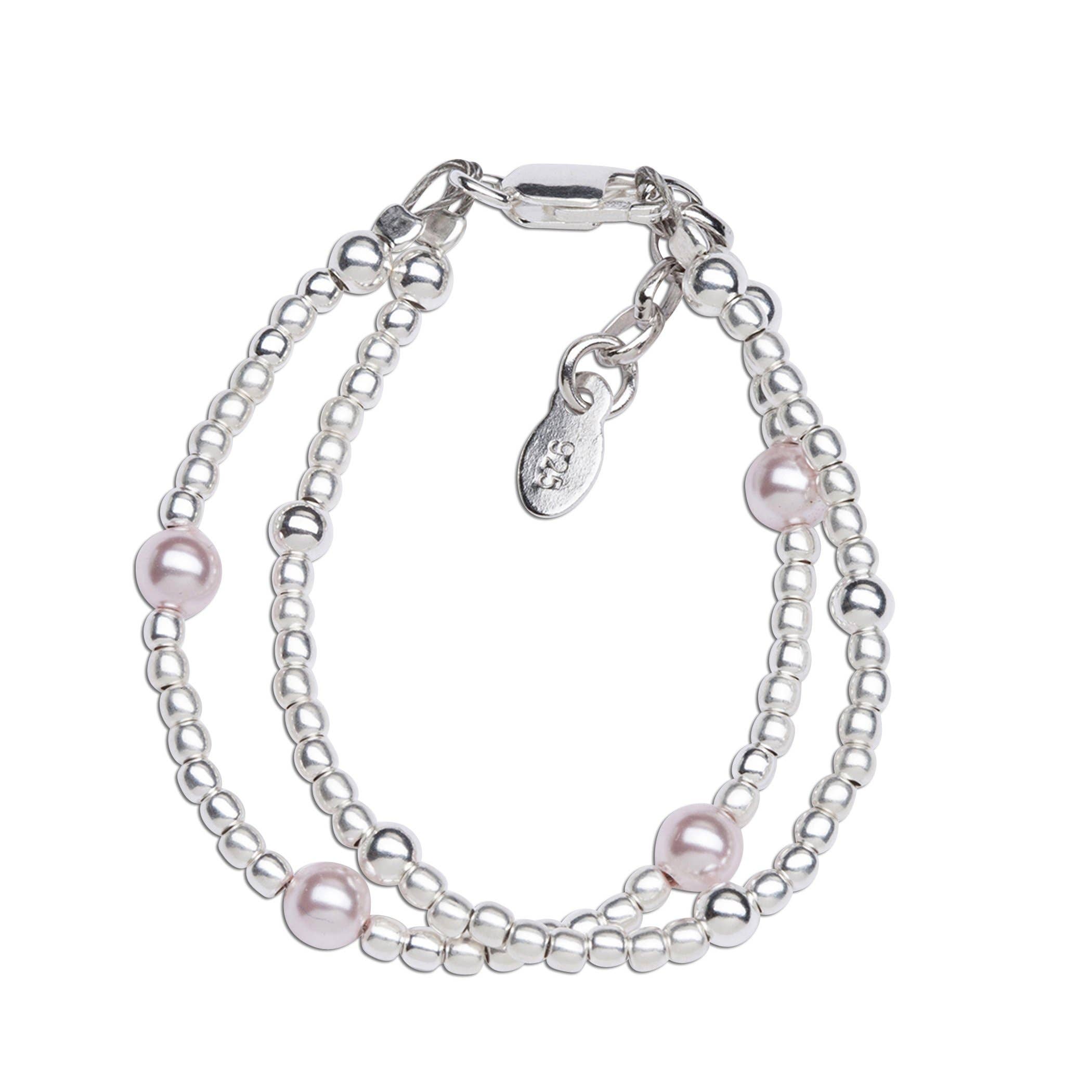 Cherished Moments - Lola - Sterling Silver Double Strand Baby & Childs Bracelet