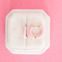Pierced Co - Colored Huggies Earrings