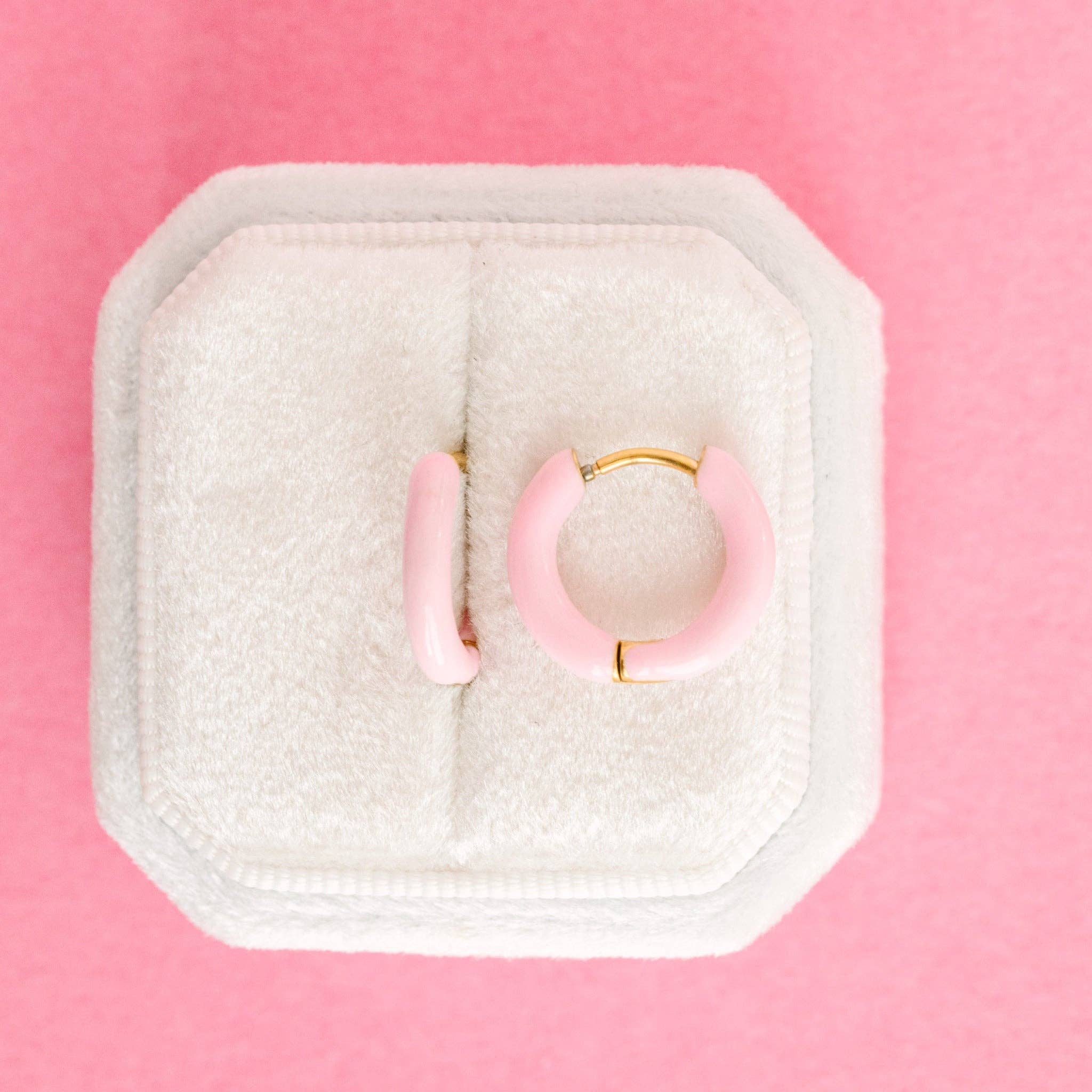 Pierced Co - Colored Huggies Earrings
