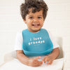 Bella Tunno Love Grandpa Wonder Bib: Blue