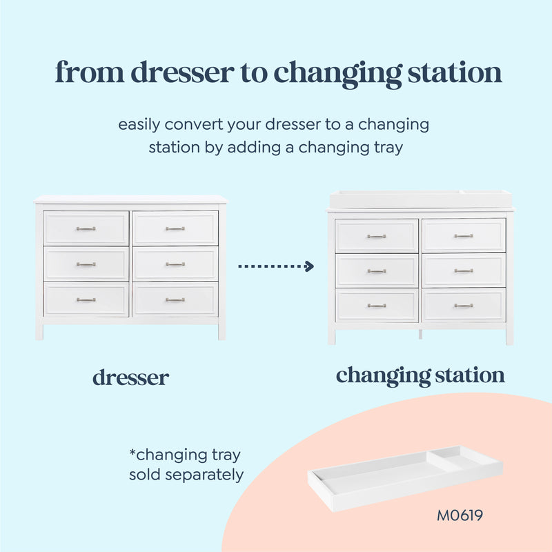 DaVinci Charlie 6-Drawer Double Dresser