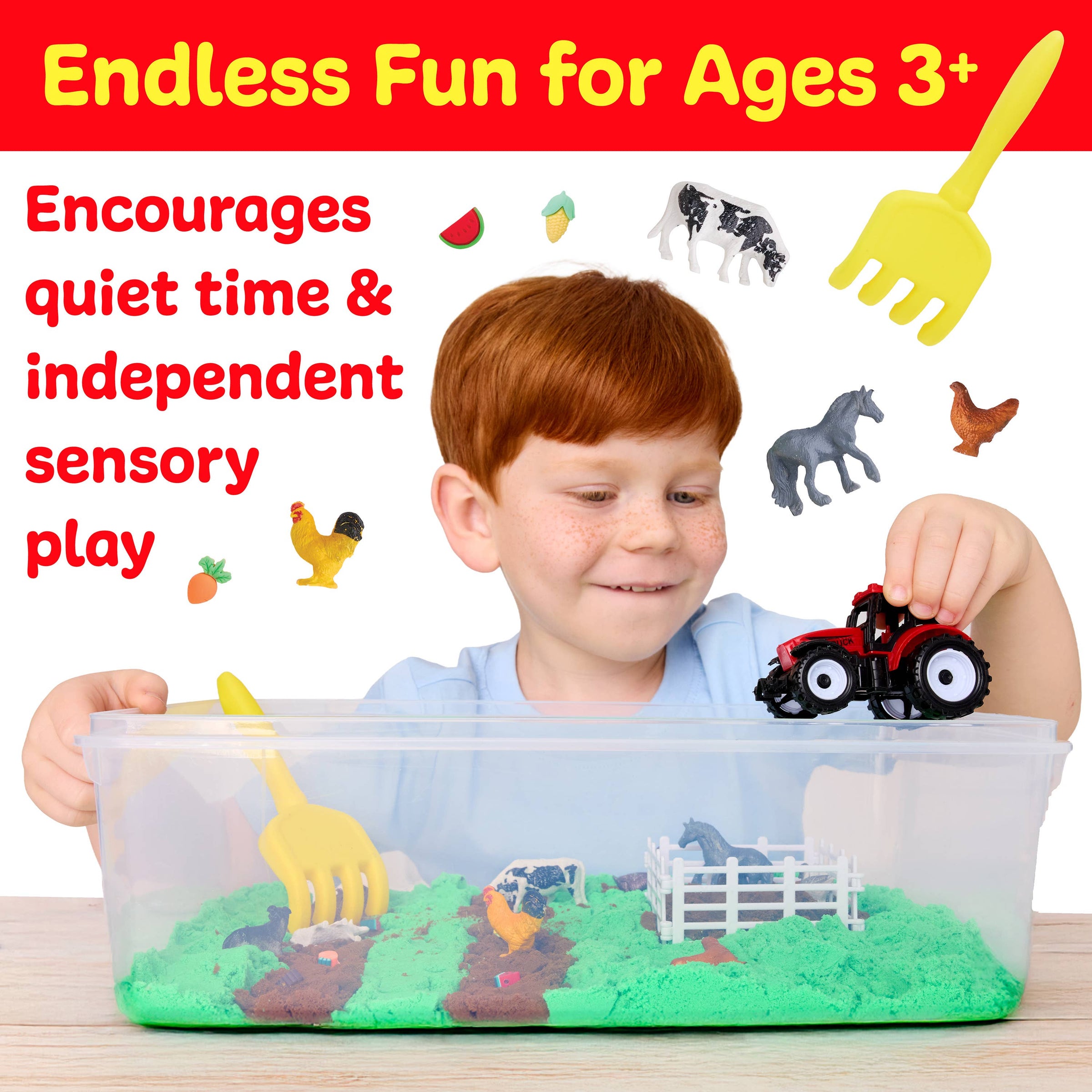 Faber-Castell / Creativity for Kids - Sensory Bin Farm Activity Kit for Kids