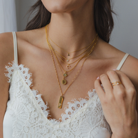 Brenda Grands Waterproof Jewelry - Waterproof Dainty Gold Initial Necklace