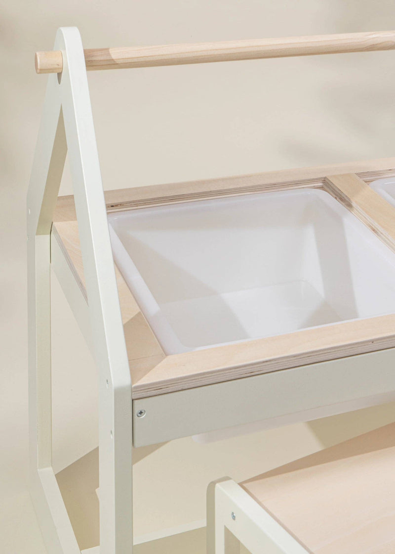 Coco Village Multifunction Wooden Art & Sensory Table With Stools