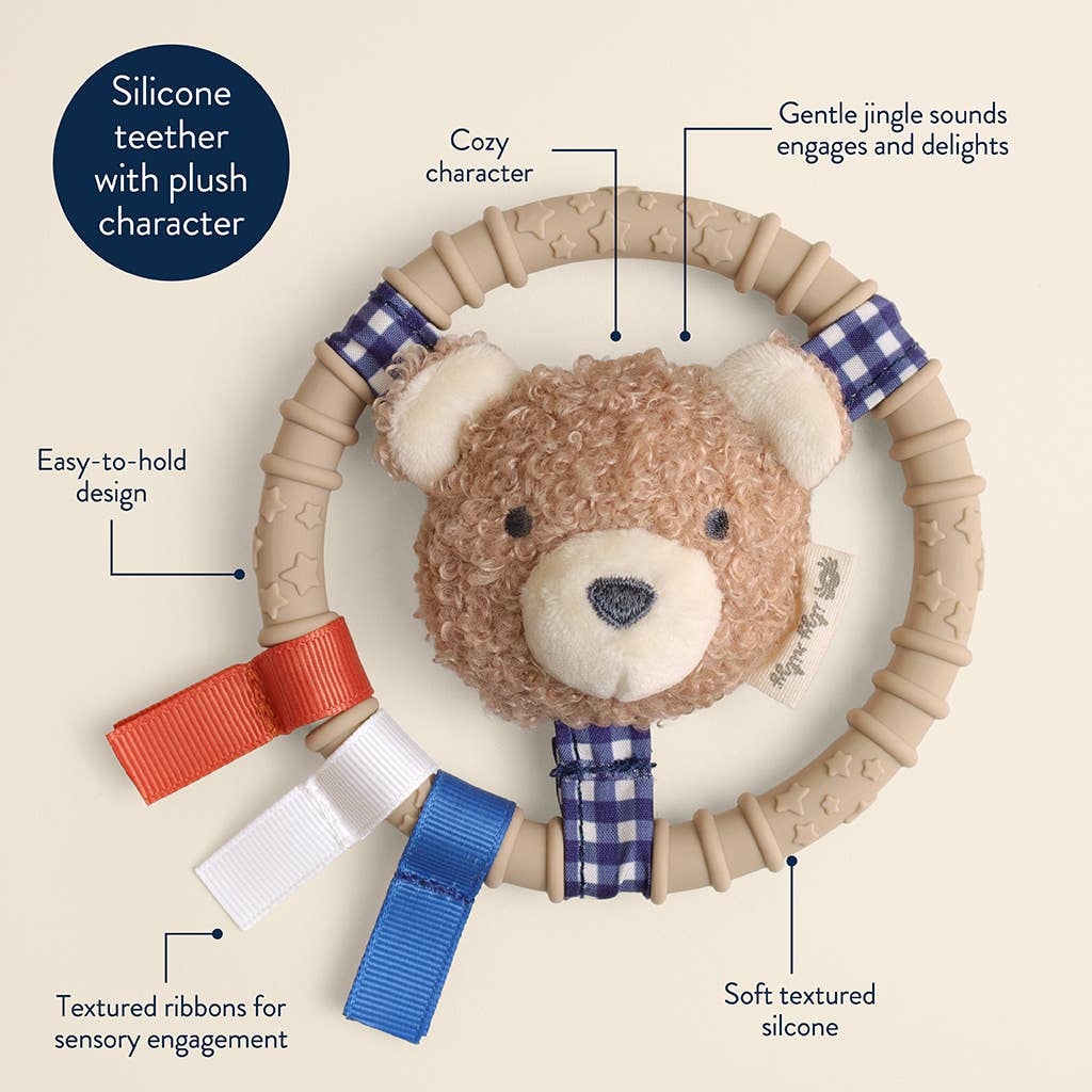 Itzy Ritzy Itzy Ring Pal™ Teething Ring with Plush Character